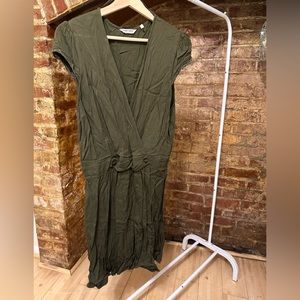 Military green dress